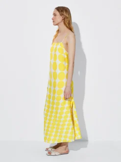 PARFOIS Schultertaschen>Bedrucktes Hemdkleid Gelb