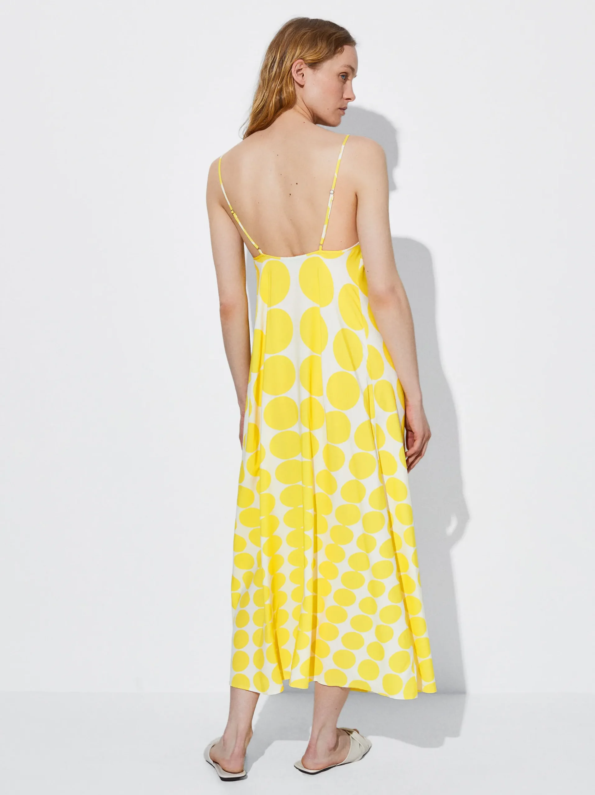 PARFOIS Schultertaschen>Bedrucktes Hemdkleid Gelb