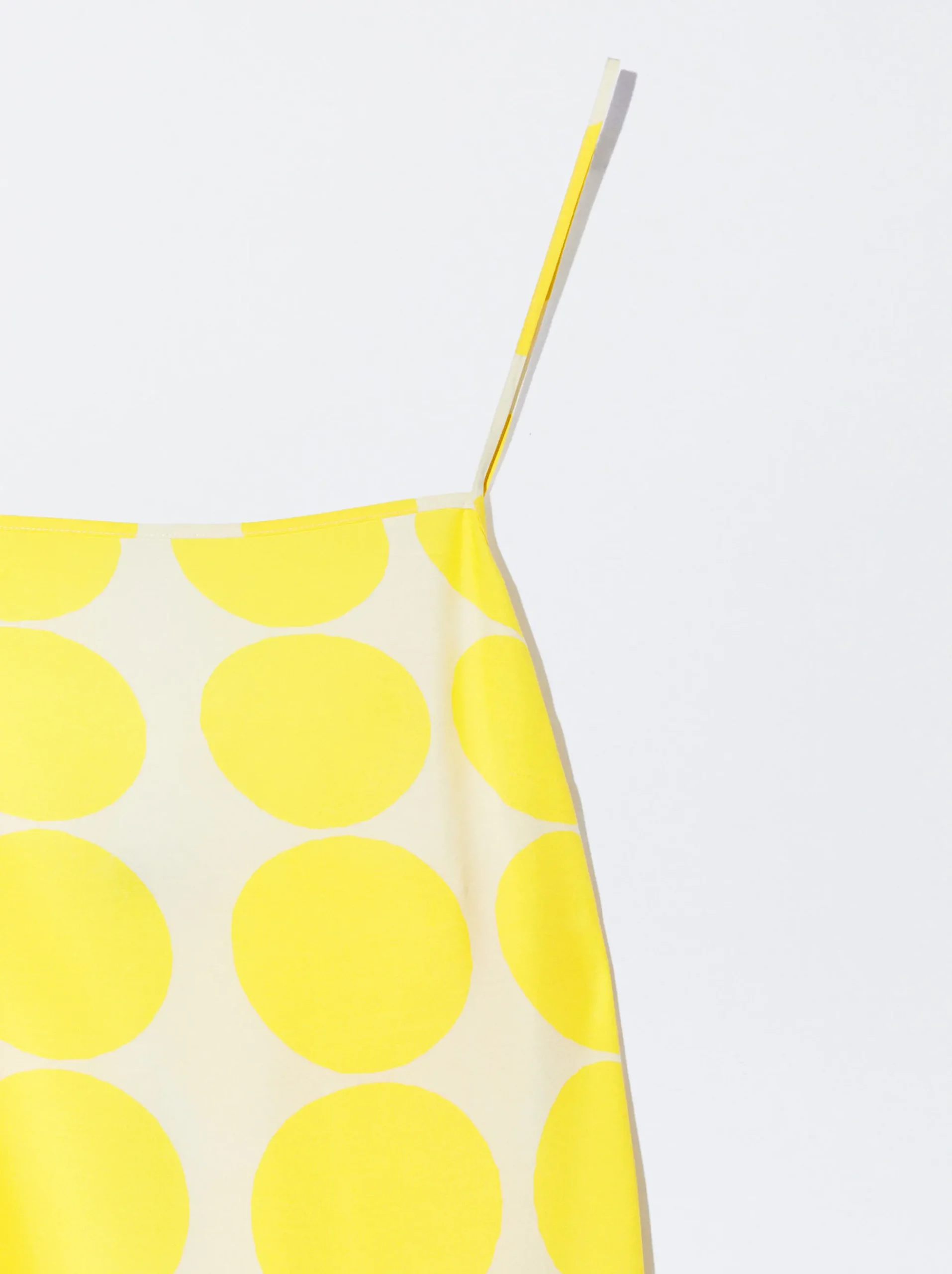 PARFOIS Schultertaschen>Bedrucktes Hemdkleid Gelb