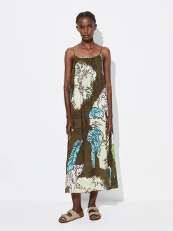 PARFOIS Schultertaschen>Bedrucktes Hemdkleid Mehrfarbig