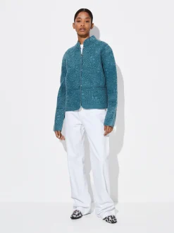 PARFOIS Umhängetaschen>Bestickte Jacke Aus 100% Baumwolle Blau