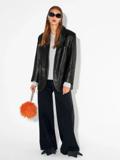PARFOIS Umhängetaschen>Blazer Aus Leder Schwarz