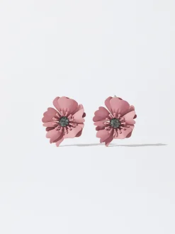 PARFOIS Armbänder>Blumenohrringe Mit Kristall Orange