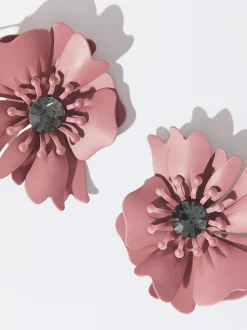 PARFOIS Armbänder>Blumenohrringe Mit Kristall Orange