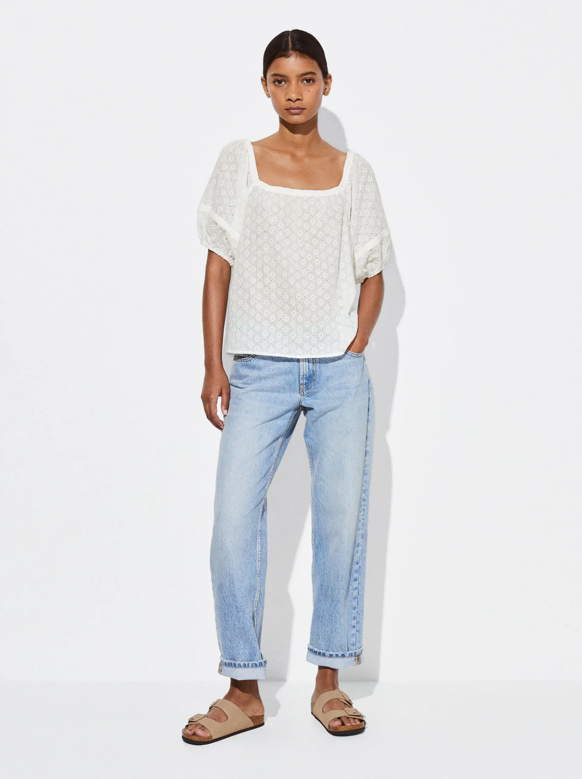 PARFOIS Kleider>Bluse Mit Stickerei Weib