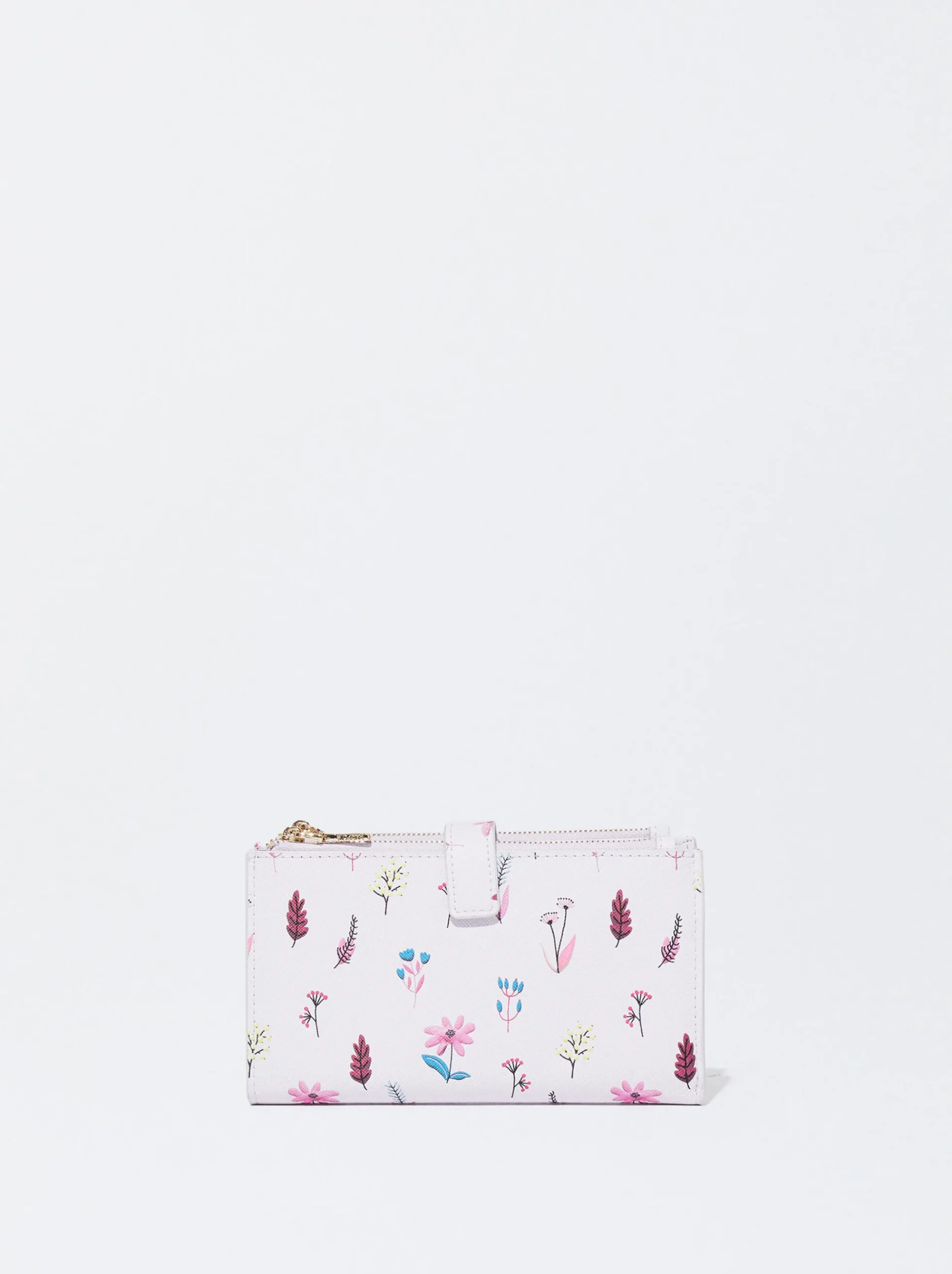 PARFOIS Digitaluhren|Rosagoldfarbene Uhr>Brieftasche Mit Blumenprint