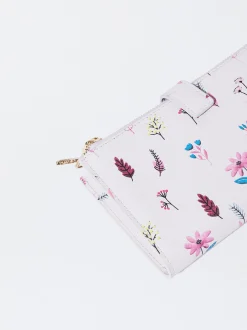 PARFOIS Digitaluhren|Rosagoldfarbene Uhr>Brieftasche Mit Blumenprint