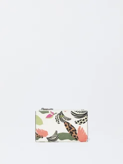 PARFOIS Geldbeutel|Basics>Brieftasche Mit Blumenprint Ekrü