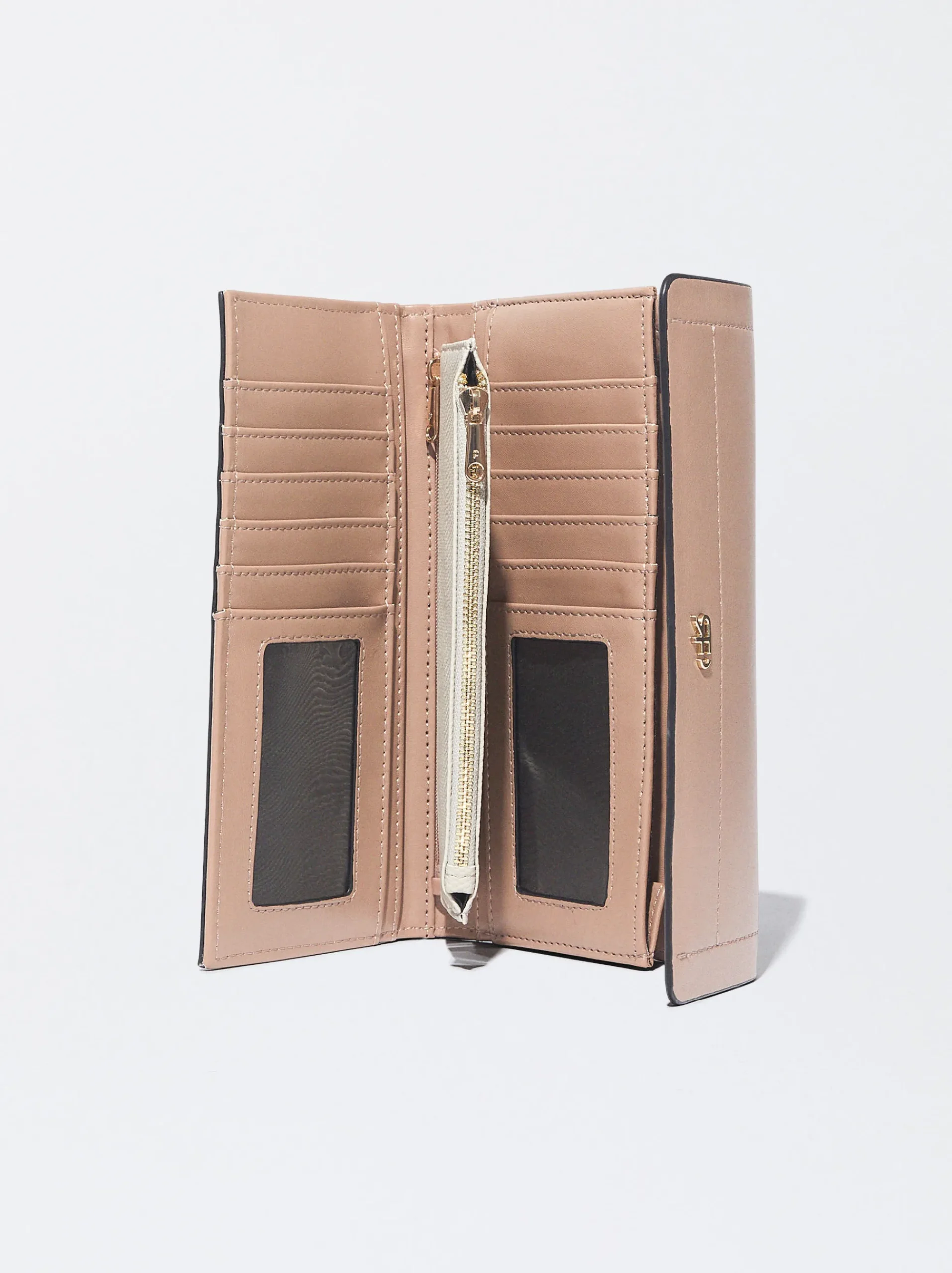 PARFOIS Mehrzwecktaschen|Etuis und Kulturbeutel>Brieftasche Mit Druckknopfverschluss Beige