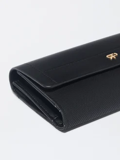 PARFOIS Mehrzwecktaschen|Etuis und Kulturbeutel>Brieftasche Mit Druckknopfverschluss Schwarz