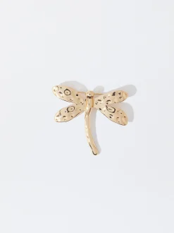 PARFOIS Basics|Strick>Brosche In Form Einer Libelle Golden
