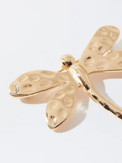 PARFOIS Basics|Strick>Brosche In Form Einer Libelle Golden