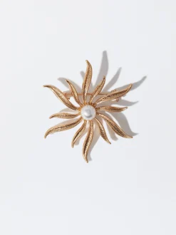 PARFOIS Basics|Strick>Brosche Mit Perle