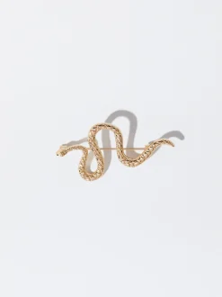 PARFOIS Basics|Strick>Brosche Mit Schlange Golden