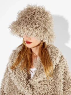 PARFOIS Geldbeutel>Bucket Hat Mit Pelz Braun