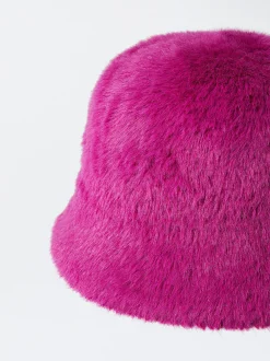 PARFOIS Geldbeutel>Bucket Hat Mit Pelz Fuchsia