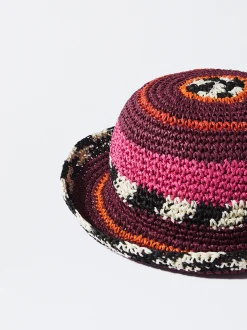PARFOIS Geldbeutel>Bucket Hat Mit Raphia-Textur Mehrfarbig