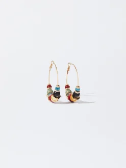 PARFOIS Lange Ohrringe|Trend Collection>Bunte Kreolen Mehrfarbig