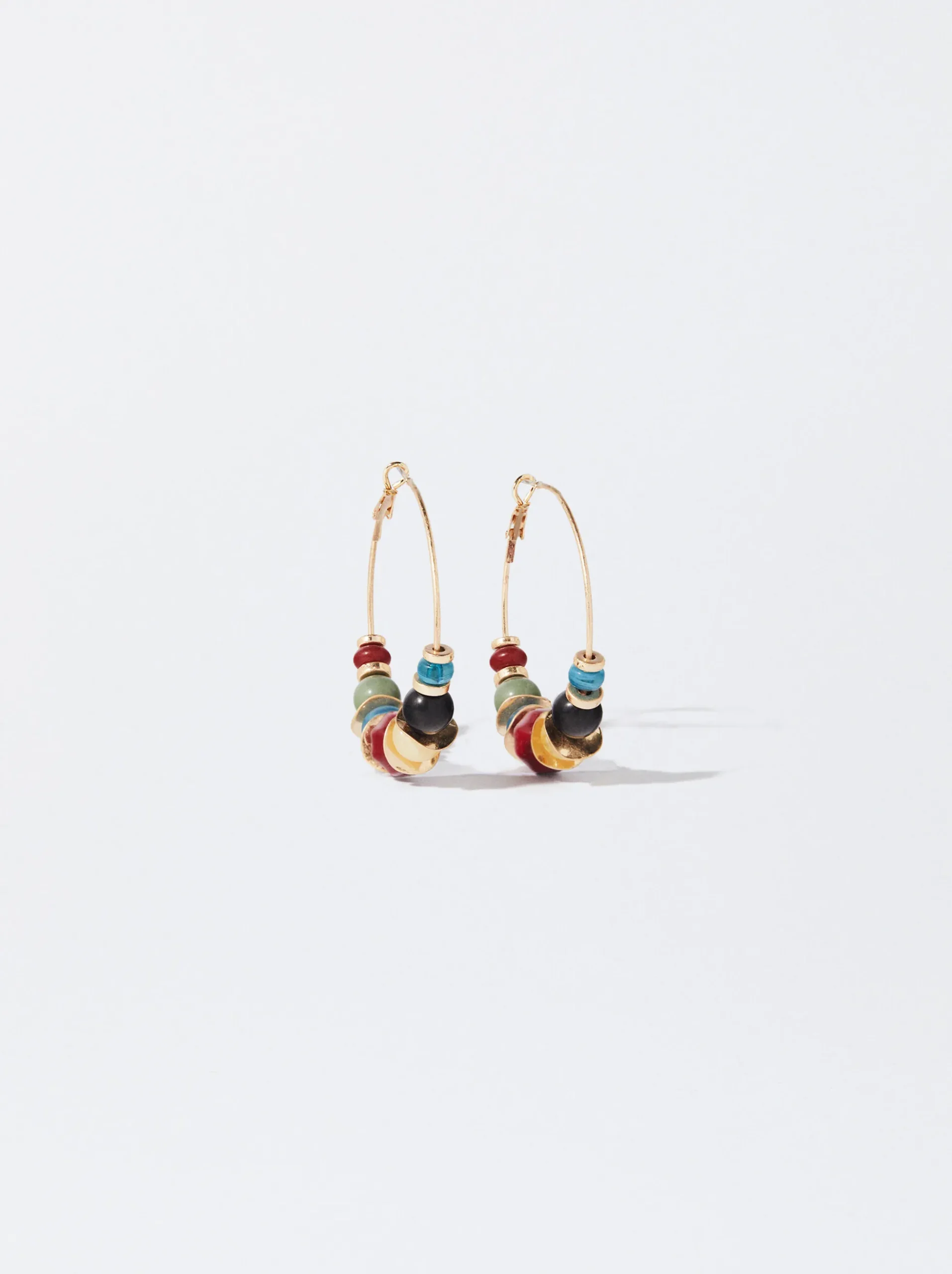 PARFOIS Lange Ohrringe|Trend Collection>Bunte Kreolen Mehrfarbig