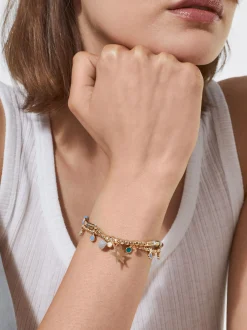 PARFOIS Set Ohrringen|Hoop-Ohrringe>Buntes Armband Mehrfarbig