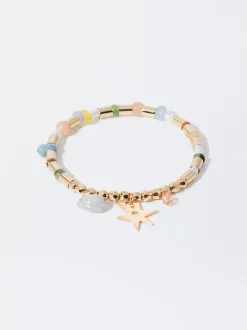 PARFOIS Kurze Halsketten|Chokers>Buntes Armband Mit Glasperlen Mehrfarbig