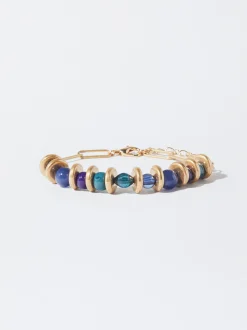 PARFOIS Kurze Halsketten|Chokers>Buntes Armband Mit Stein Mehrfarbig