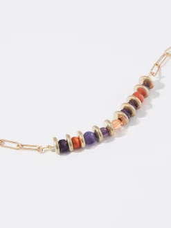 PARFOIS Kurze Halsketten>Buntes Armband Mit Stein Mehrfarbig
