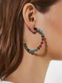 PARFOIS Lange Ohrringe|Trend Collection>Buntes Ohrringe Mit Stein Mehrfarbig
