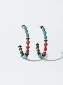 PARFOIS Lange Ohrringe|Trend Collection>Buntes Ohrringe Mit Stein Mehrfarbig