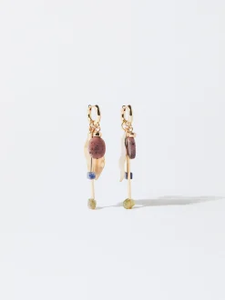 PARFOIS Lange Ohrringe>Buntes Ohrringe Mit Stein Mehrfarbig