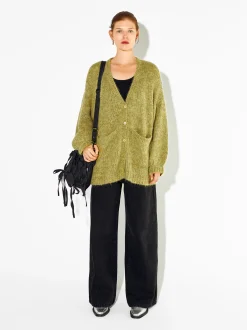 PARFOIS Lange Halsketten>Cardigan Mit Wollmischung Grün