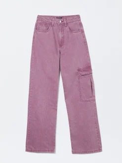 PARFOIS Schultertaschen>Cargohose Aus Reiner Baumwolle Rosa