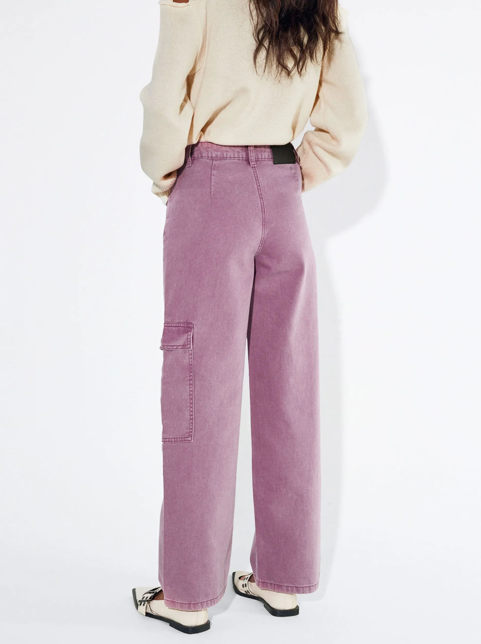 PARFOIS Schultertaschen>Cargohose Aus Reiner Baumwolle Rosa