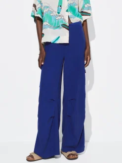 PARFOIS Schultertaschen>Cargohose Aus Reiner Baumwolle Blau