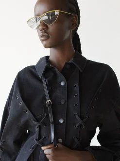 PARFOIS Printed>Cat-Eye Sonnenbrille Khaki