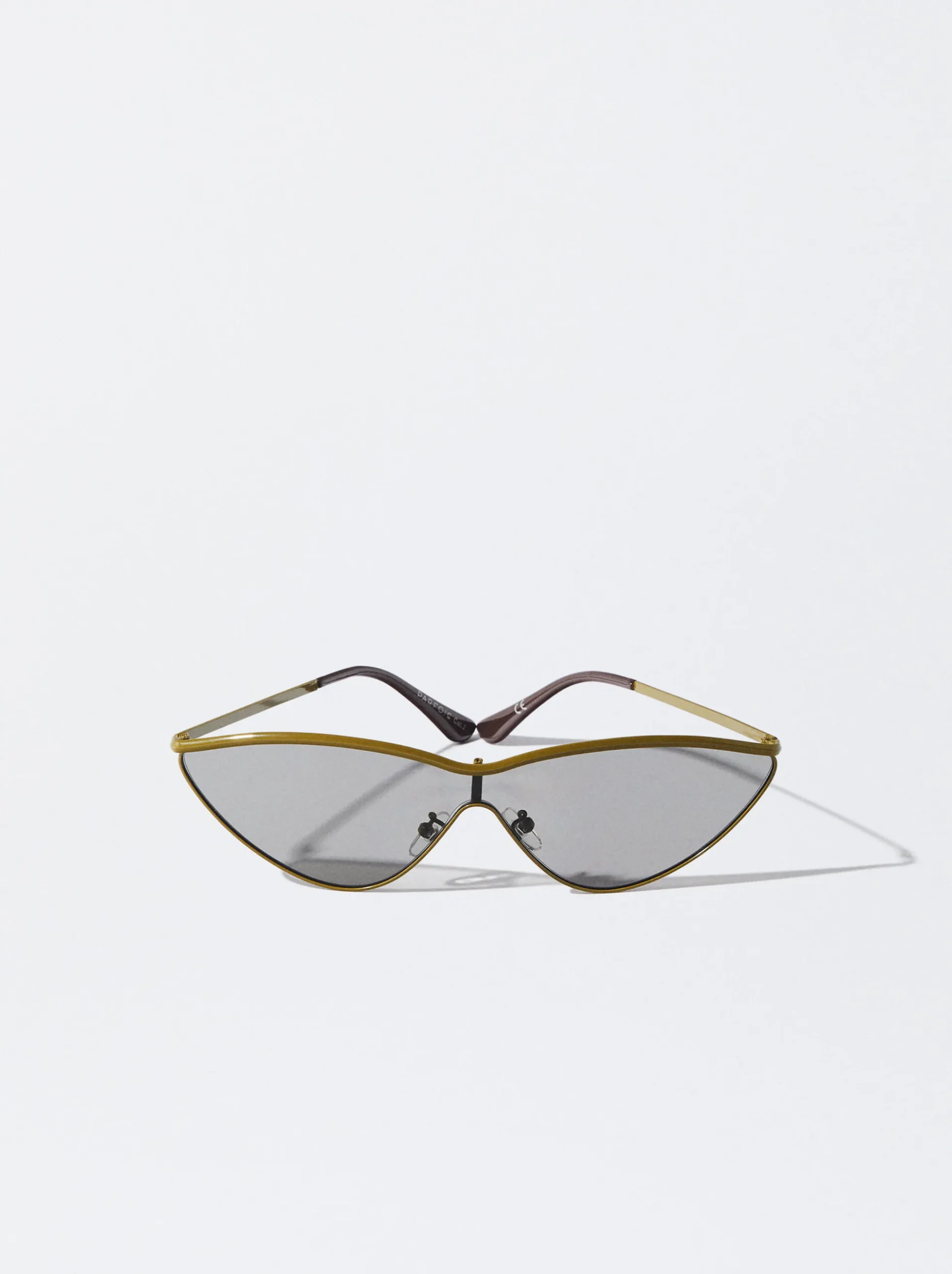 PARFOIS Printed>Cat-Eye Sonnenbrille Khaki