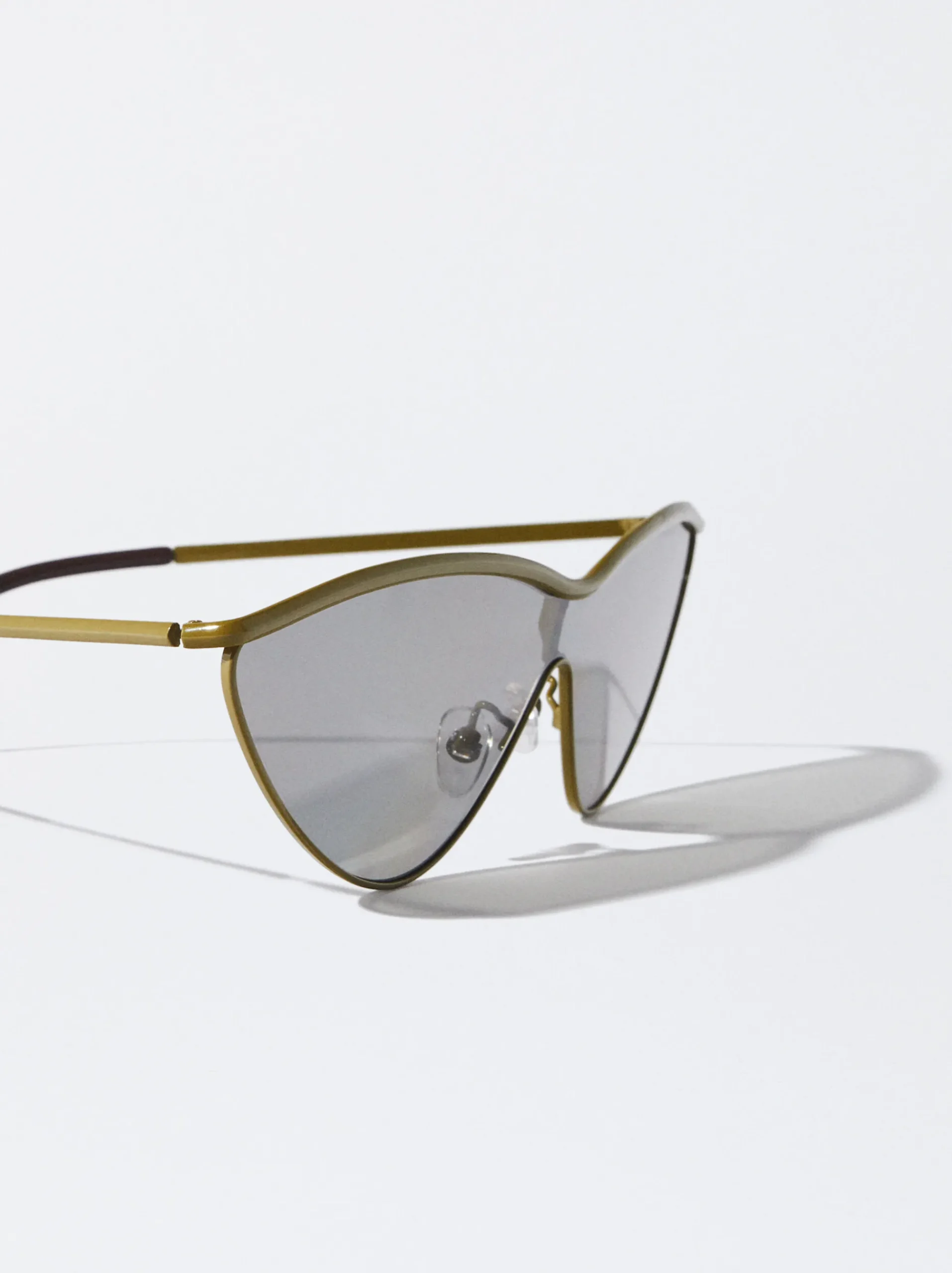 PARFOIS Printed>Cat-Eye Sonnenbrille Khaki