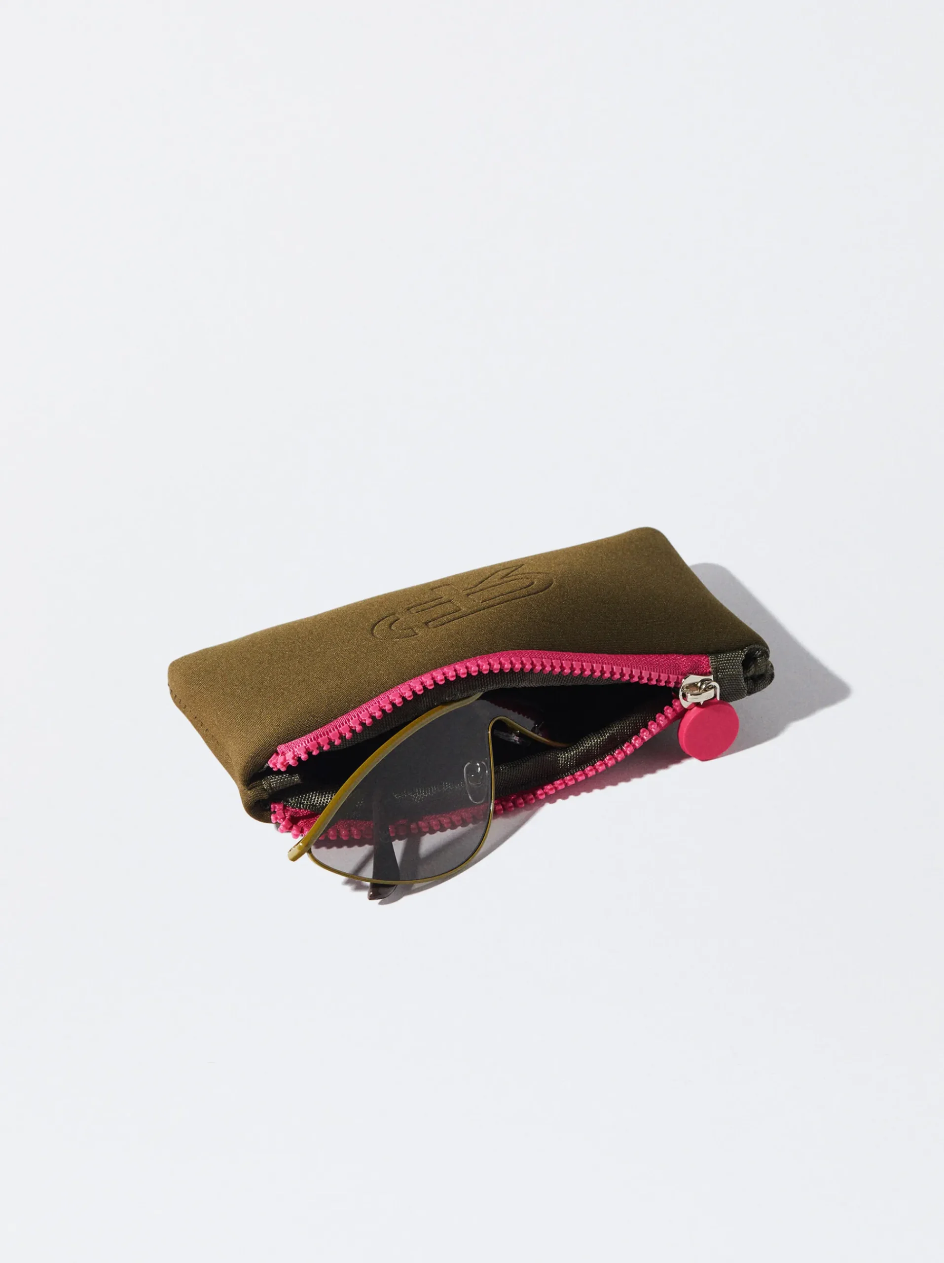 PARFOIS Printed>Cat-Eye Sonnenbrille Khaki