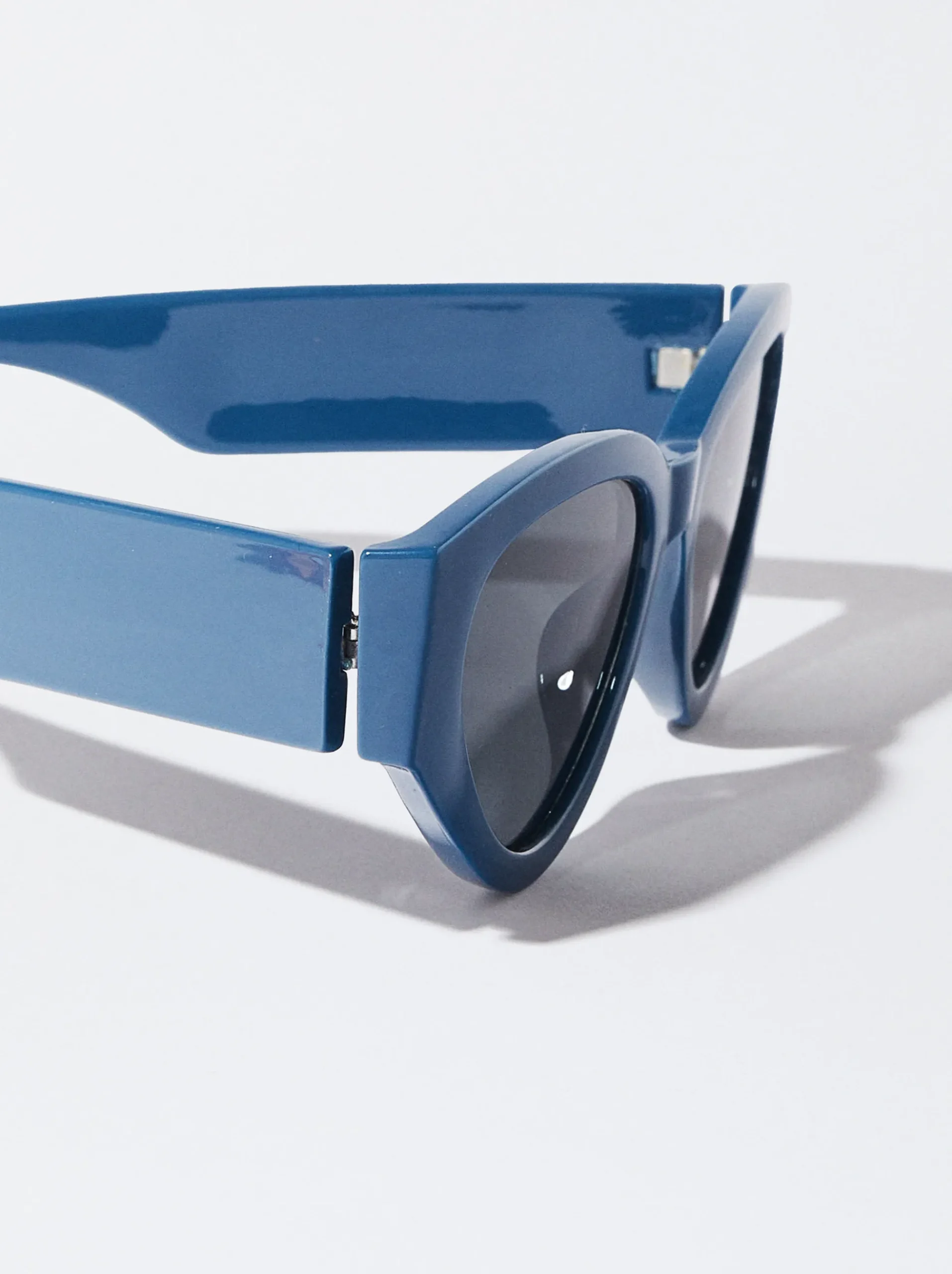 PARFOIS Kunststoff Sonnenbrille|Sechseckige Sonnenbrille>Cat-Eye Sonnenbrille Blau