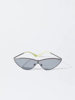 PARFOIS Printed>Cat-Eye Sonnenbrille Grau