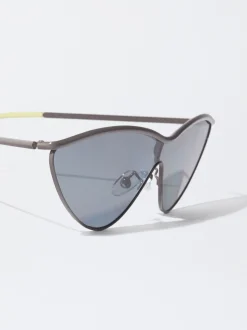 PARFOIS Printed>Cat-Eye Sonnenbrille Grau