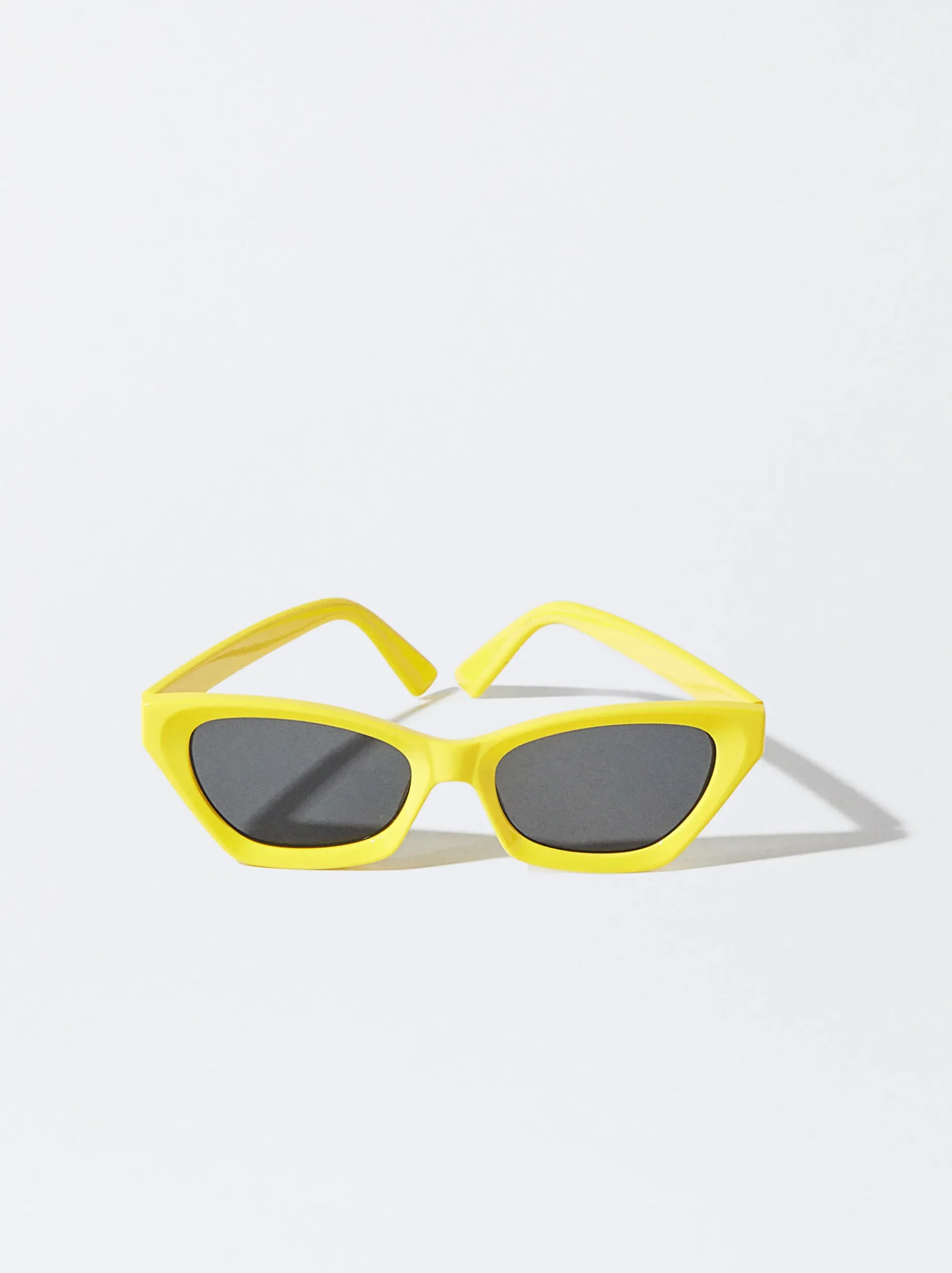 PARFOIS Kunststoff Sonnenbrille|Cat-Eye Sonnenbrille>Cat-Eye Sonnenbrille Gelb