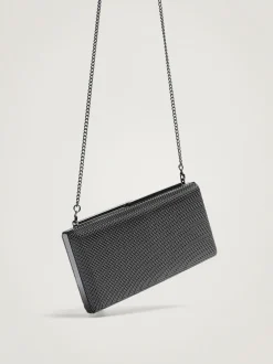 PARFOIS Umhängetaschen>Clutch Mit Kettengurt Schwarz