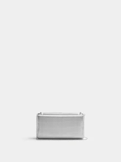 PARFOIS Umhängetaschen>Clutch Mit Kettengurt Silber