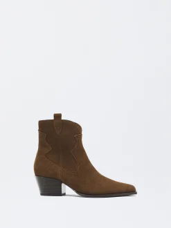 PARFOIS Lange Ohrringe>Cowboystiefel Aus Leder Braun