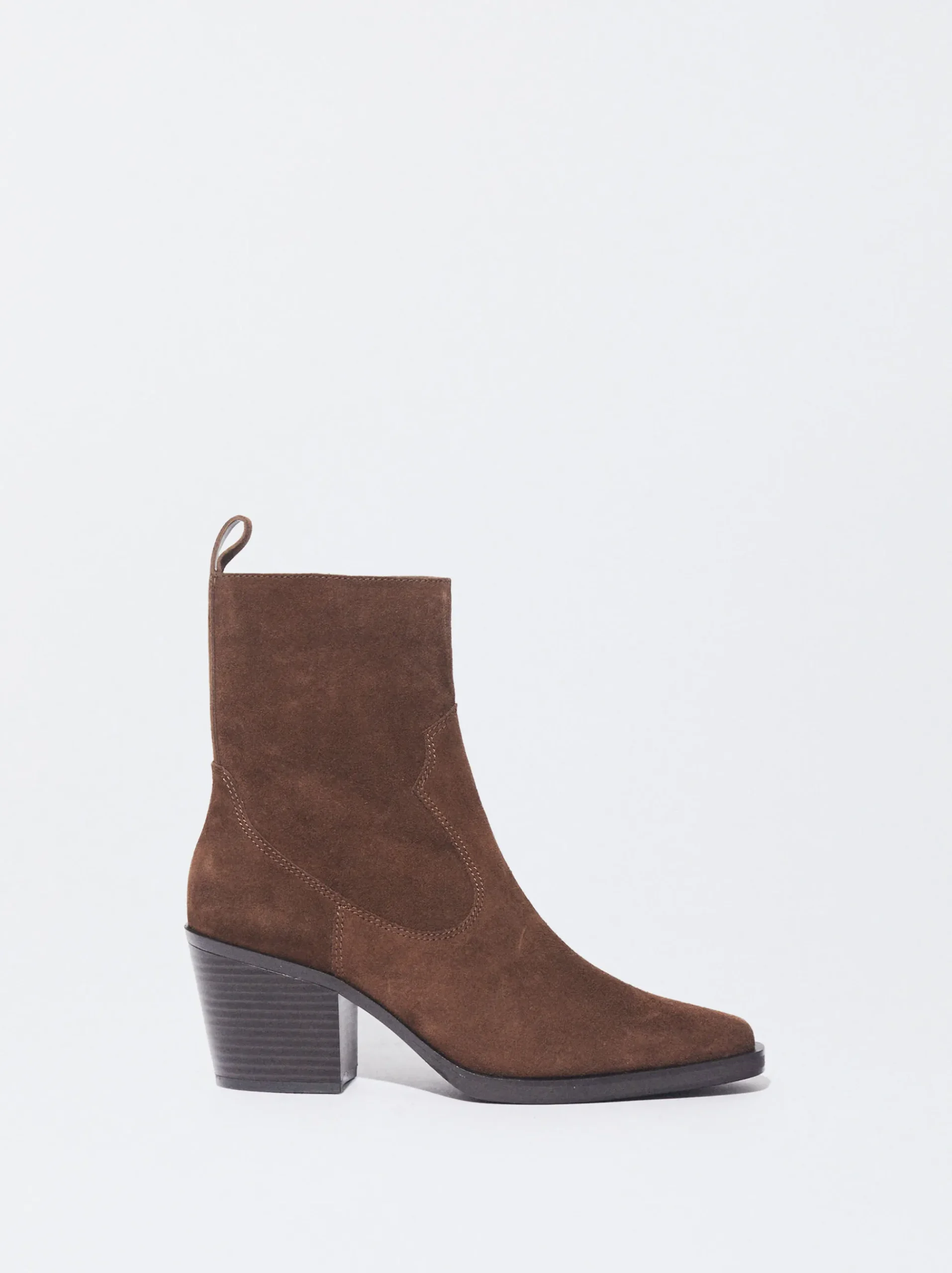 PARFOIS Lange Ohrringe>Cowboy-Stiefelette Aus Leder Braun