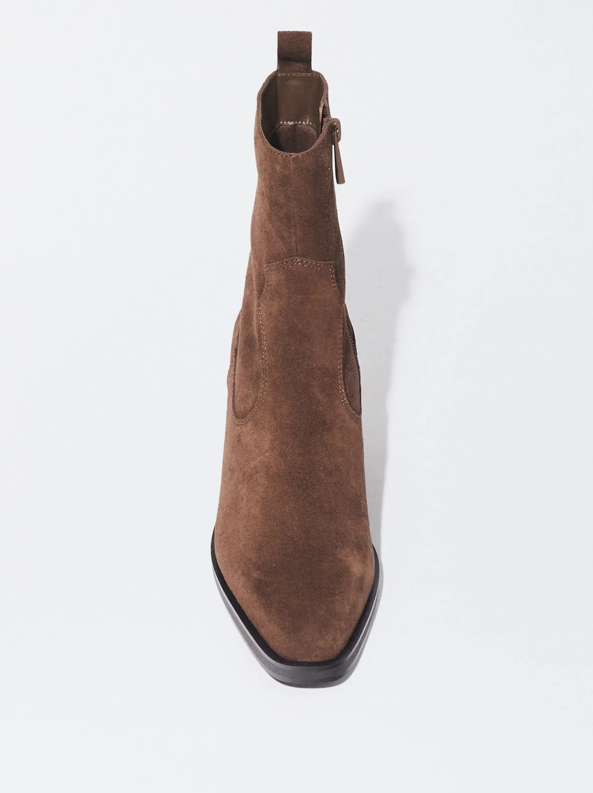 PARFOIS Lange Ohrringe>Cowboy-Stiefelette Aus Leder Braun