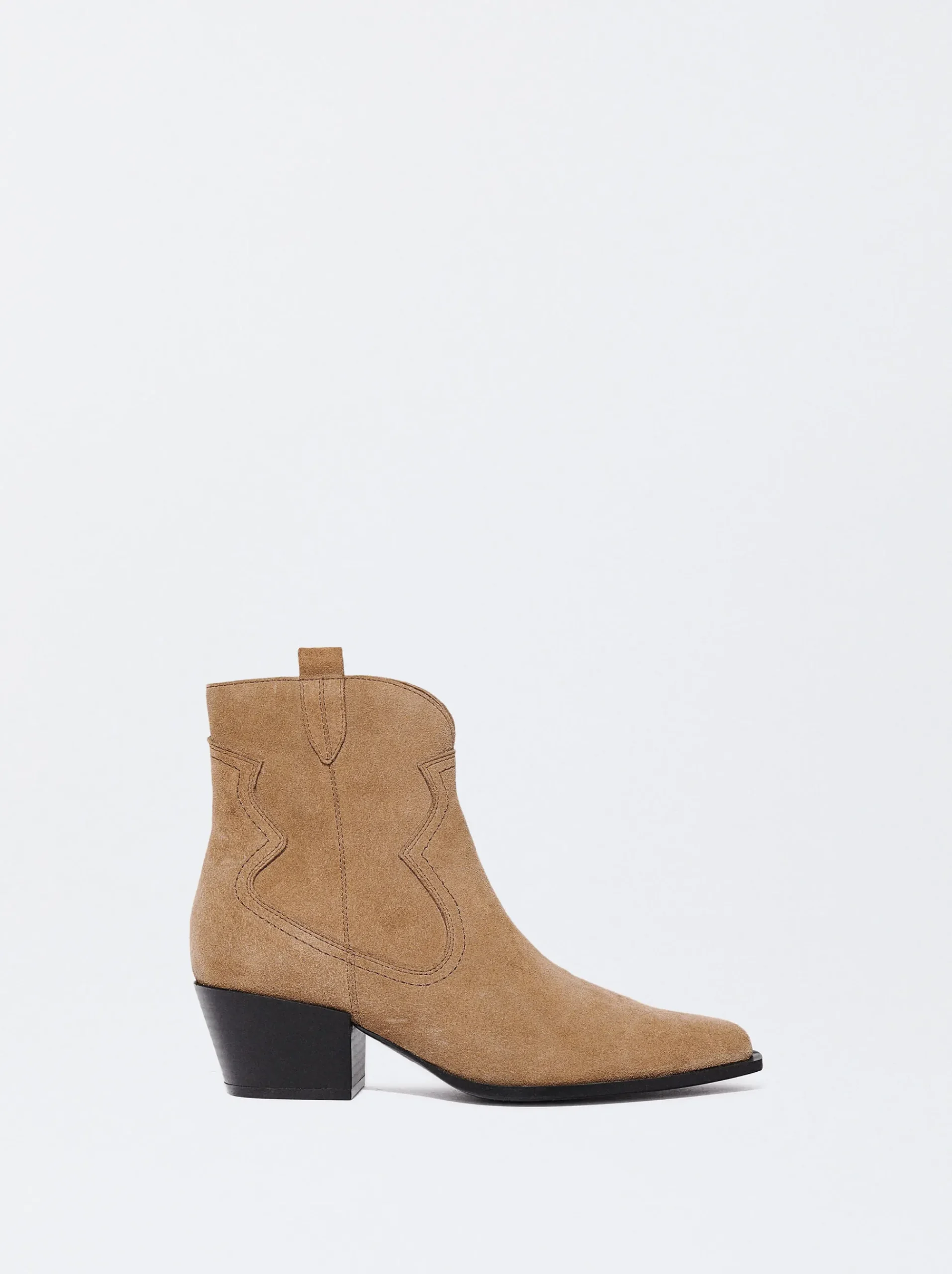 PARFOIS Lange Ohrringe|Trend Collection>Cowboy-Stiefelette Aus Leder Kamel