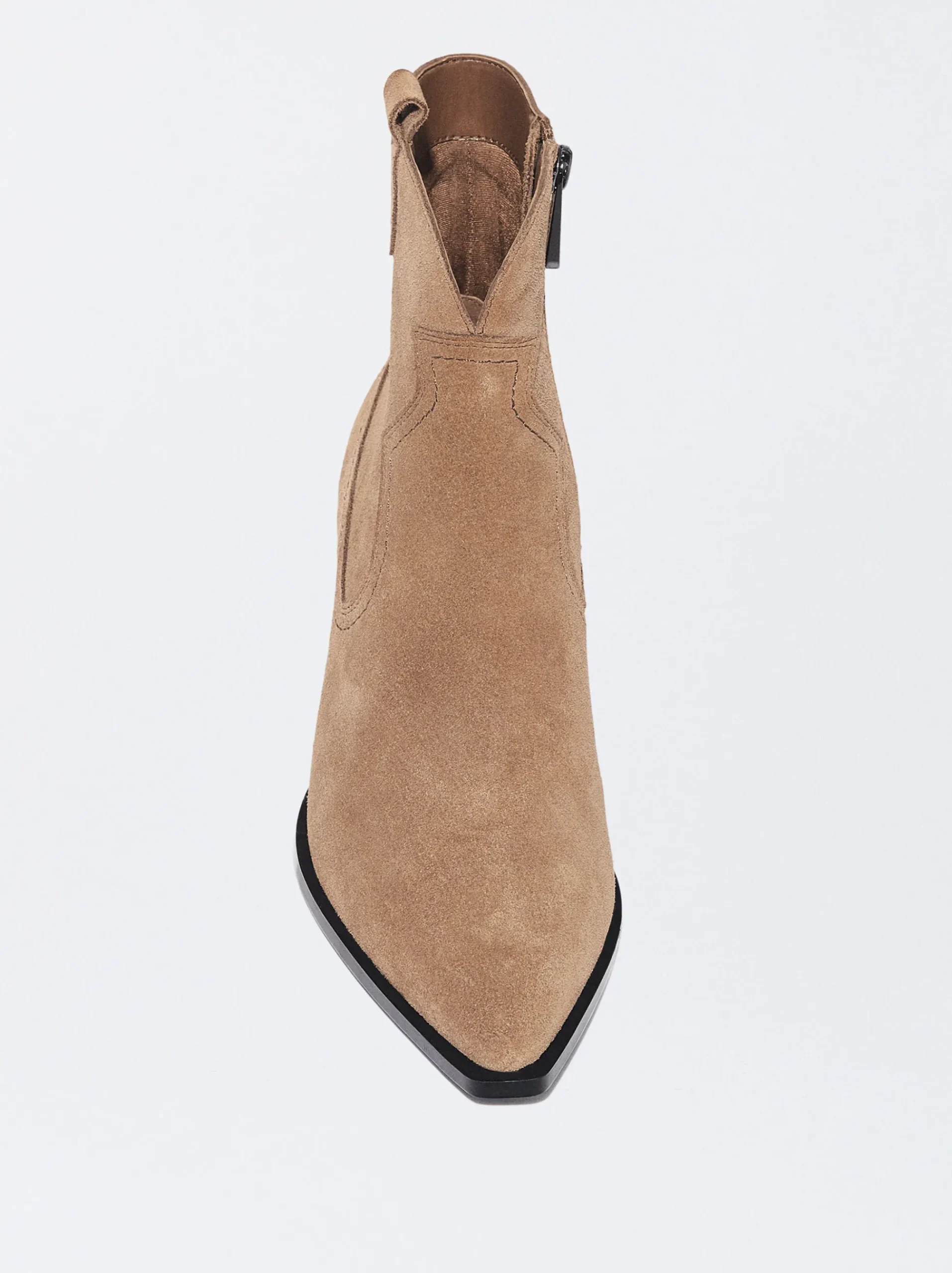 PARFOIS Lange Ohrringe|Trend Collection>Cowboy-Stiefelette Aus Leder Kamel