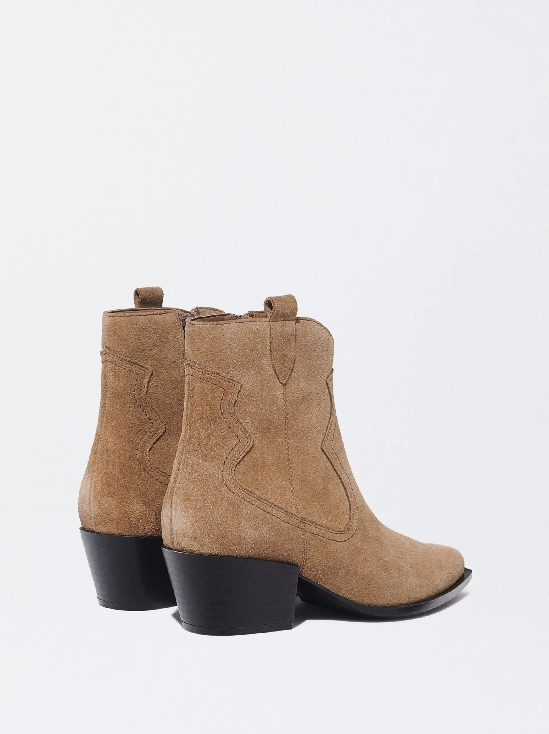 PARFOIS Lange Ohrringe|Trend Collection>Cowboy-Stiefelette Aus Leder Kamel